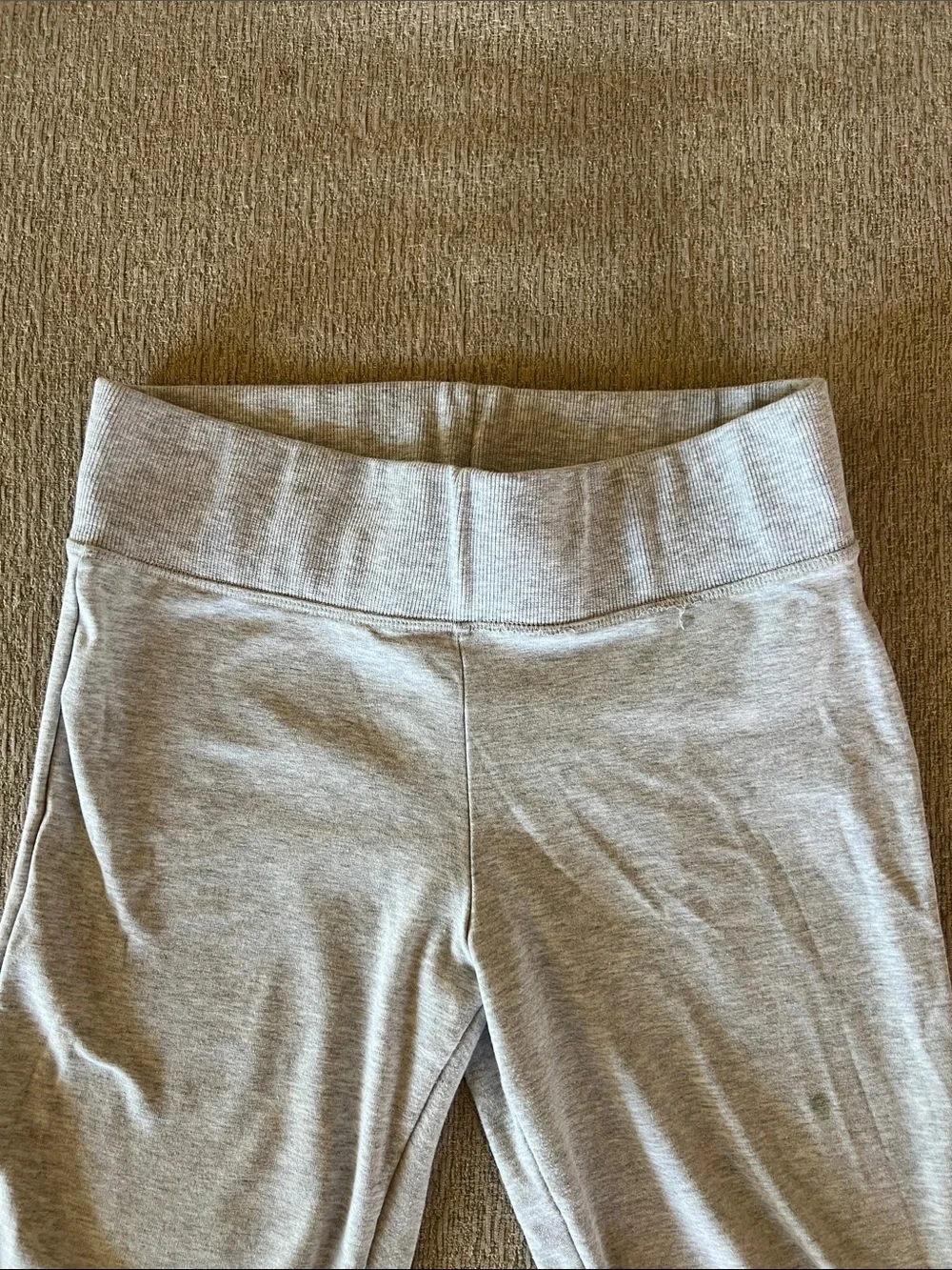 Bershka Light Gray Stretch Flare Leggings